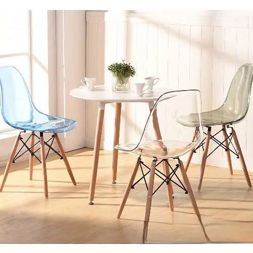 Bộ bàn ghế nhựa trong suốt 4 ghế